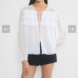Aritzia Wilfred White Blouse NWT